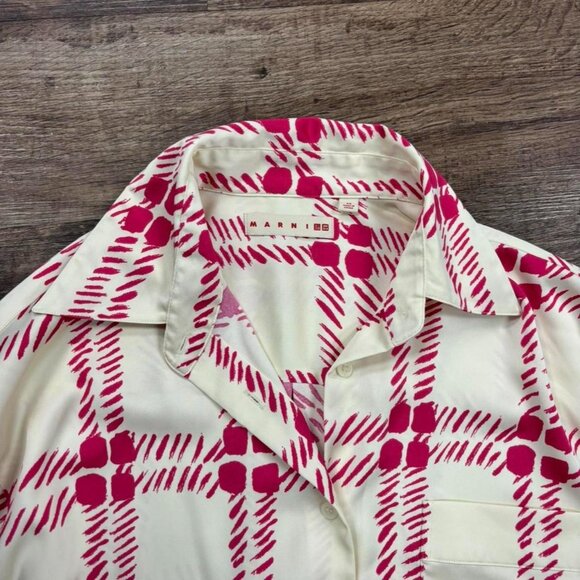 Marni x Uniqlo Oversized Button Up Patterned Shirt - Picture 3 of 5